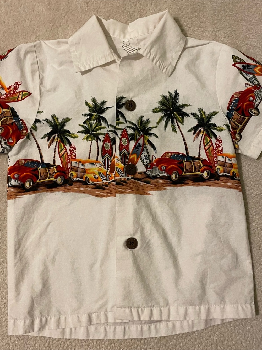 Palmwave Hawaii little boys top-size 4 EUC